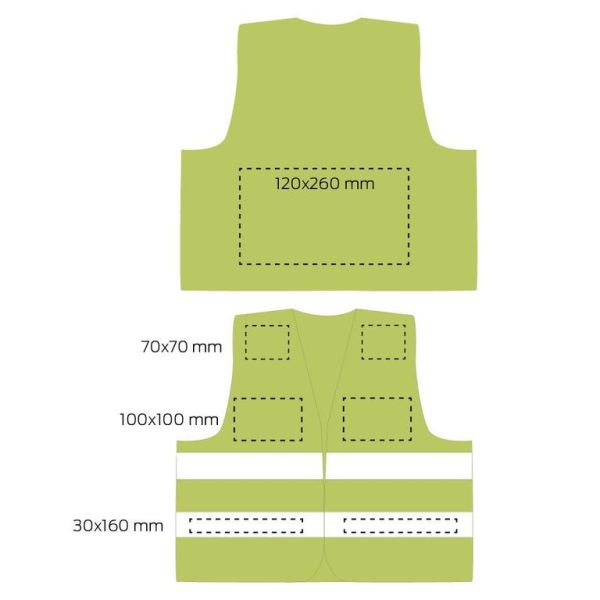 Жилет сигнальный светоотражающий L/XL
