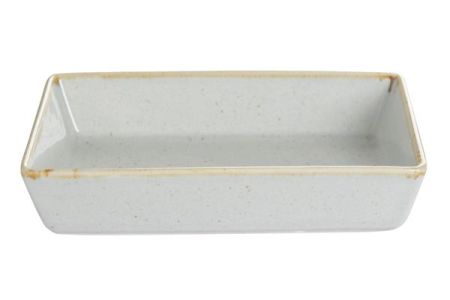 Блюдо прямоугольное 16х10 см h 4 см фарфор цвет серый Seasons