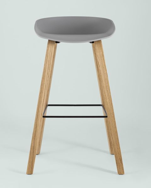 Стул барный LIBRA СЕРЫЙ