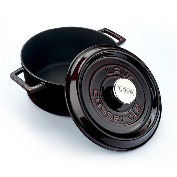 Кастрюля  6,7 л, d 28 см, h 13,5 см чугун с крышкой ИНДУКЦИЯ Majolica Mor LAVA