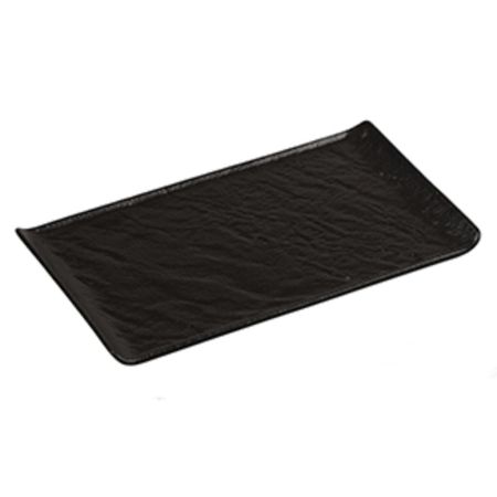 Блюдо прямоугольное 26*13 см h1,6 см с бортами Side Up2 Black Raw Stellar P.L. Proff Cuisine [4]
