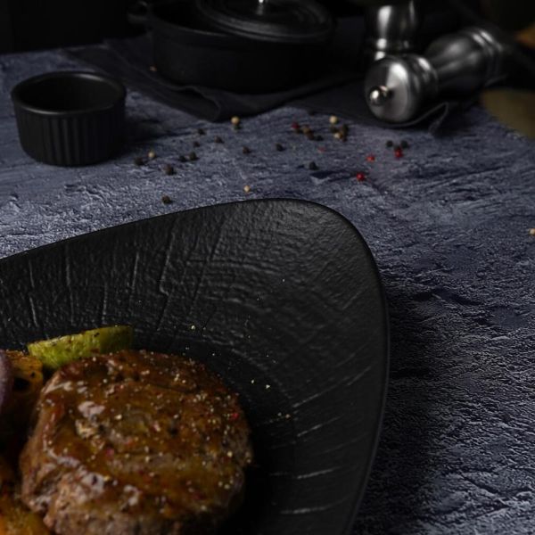 Блюдо овальное 31*23,3 см h5 см Side Up Black Raw Stellar P.L. Proff Cuisine [4]