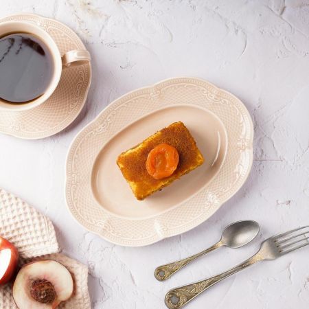 Блюдо овальное 24,8*18 см h2,9 см Aristocrat Peach Tea Noble [1]