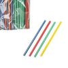 Трубочки 0,5*12,5 см прямые 400 шт цветные пластик P.L.
