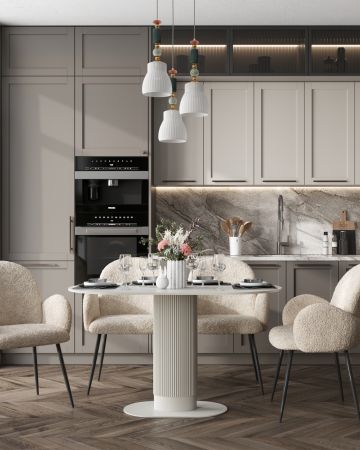 Стол обеденный Mystery 130*80 белый