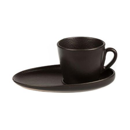 Кофейная пара 175 мл d 8,3 см h7 см Cappuccino Black Raw Stellar P.L. Proff Cuisine [6]
