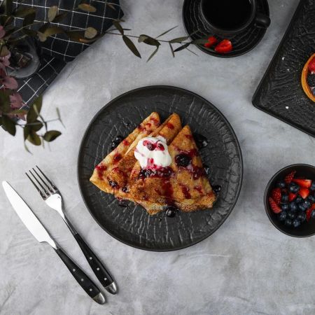 Тарелка d 23 см Black Raw Wood P.L. Proff Cuisine [6]