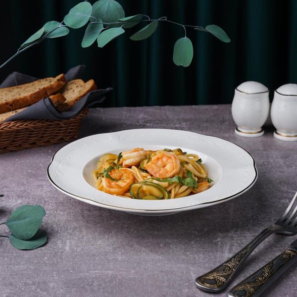 Тарелка глубокая 275 мл d 23 см h4,2 см Gold Aristocrat Noble [6]