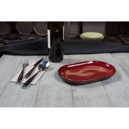 Блюдо овальное 25*16*2,4 см Evolution Dark Red P.L. Proff Cuisine [1]