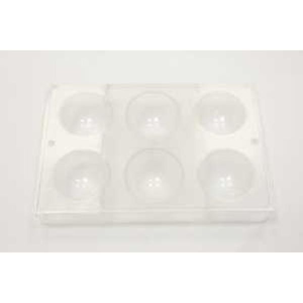 Форма для шоколада "Полусфера", 6 ячеек 63*32 мм, поликарбонат, P.L. Proff Cuisine