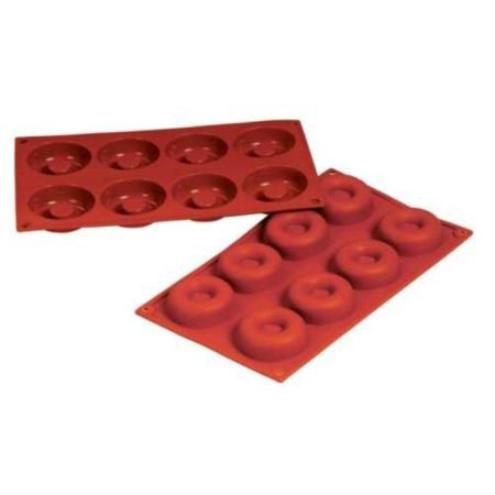 Форма кондитерская "Саварин" 8 ячеек d 65 мм, h 20 мм силикон (30*17,5 см) P.L.