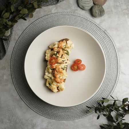 Салатник 1250 мл d 25,5 см h4,5 см Light Grey Noble [1]