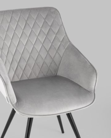 Стул вращающийся Сеул велюр светло-серый