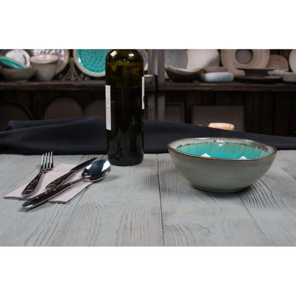 Салатник 300 мл d 17 см h6,5 см Blue Light Spider Silk Stockholm P.L. [6]