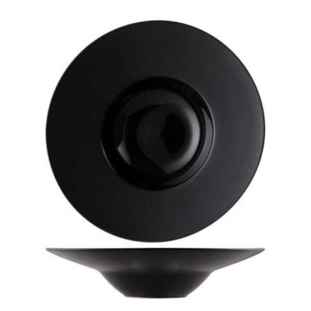 Тарелка глубокая 300 мл d 26,5 см (13,5 см) Black фарфор P.L. Proff Cuisine [3]