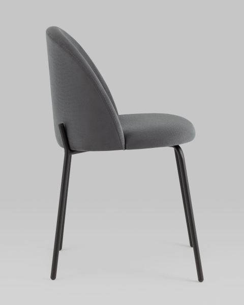 Стул Коди велюр тёмно-серый