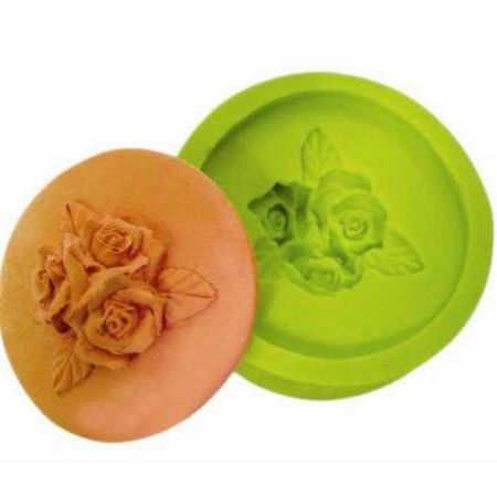 Форма кондитерская "Розы" d 7*2 см (3,5 см) силикон P.L.