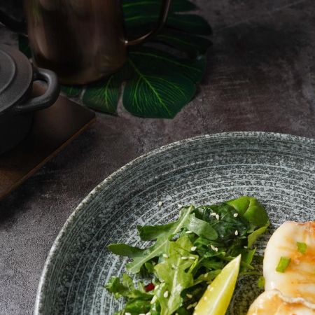 Тарелка с бортом 26,6 см h3 см глазурь Glossy Stone Untouched Taiga P.L. Proff Cuisine [1]