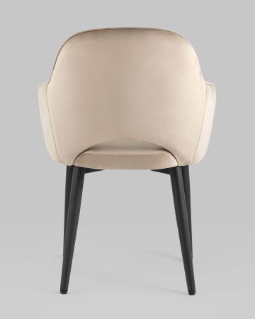 Стул Венера диамант велюр шампань с подлокотниками