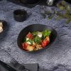 Салатник 450 мл 19*14,5 см h6,4 см Wave Up Smooth Black Raw Stellar P.L. Proff Cuisine [6]