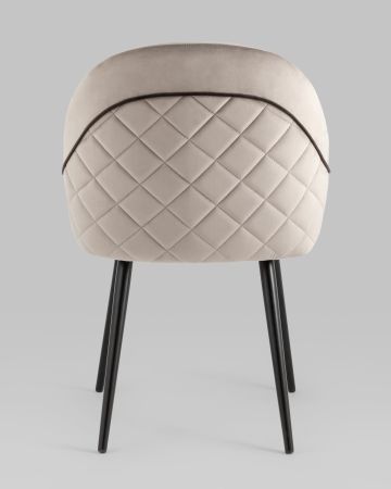 Стул Новел велюр серо-коричневый