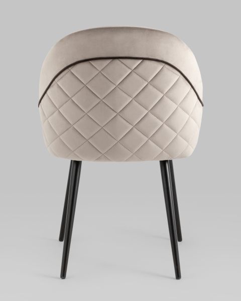 Стул Новел велюр серо-коричневый