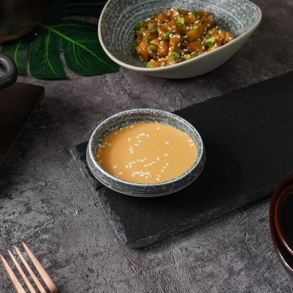 Соусник 70 мл d 9,2 см h2,5 см круглый глазурь Glossy Stone Untouched Taiga P.L. Proff Cuisine [1]