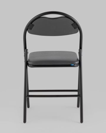 Стул складной Hagen экокожа серый каркас черный