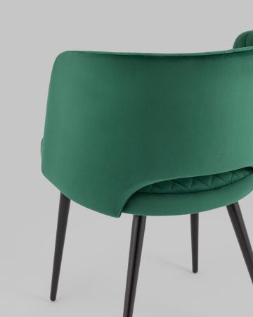 Стул-кресло Дарелл велюр зелёный