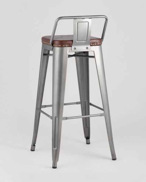 Стул барный TOLIX SOFT серебристый