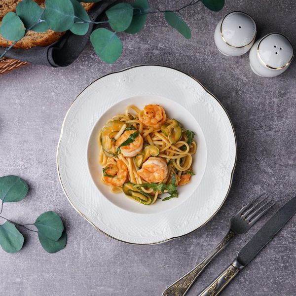 Тарелка глубокая 275 мл d 23 см h4,2 см Gold Aristocrat Noble [6]