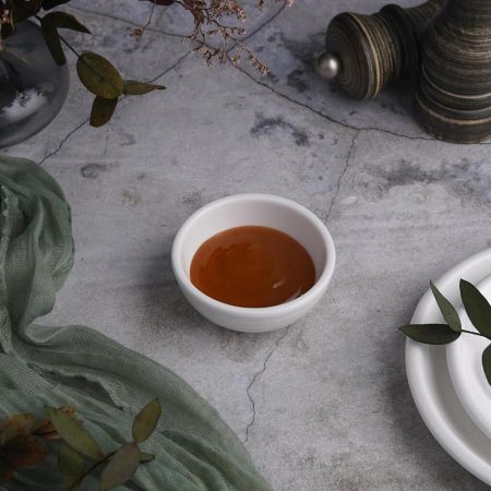 Соусник  50 мл d 7,1 см h3 см круглый белый фарфор P.L. Proff Cuisine [6]