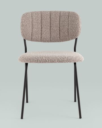 Стул Кэрол без подлокотников букле серый