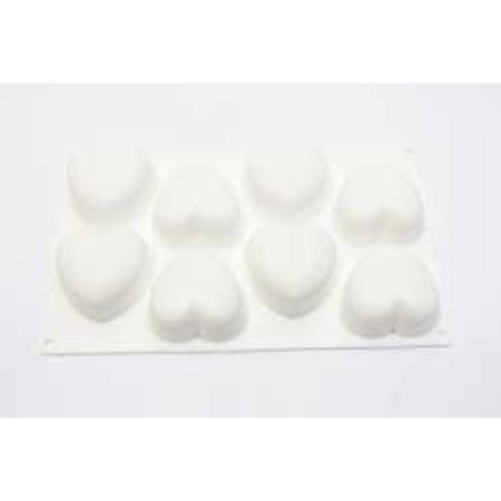 Форма кондитерская "Сердце" 8 ячеек 60*70*35 мм силикон P.L.