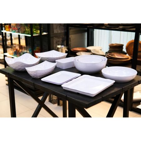 Блюдо 28,9*20,3*2,3 см прямоуг. с бортом White пластик меламин P.L. Proff Cuisine