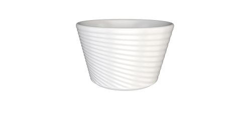 Сахарница 250 мл. d=100 мм. h=65 мм. Белый Луп узкая полоска Bonna /1/6/708/