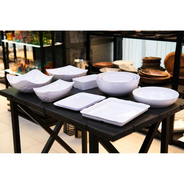 Салатник 1650 мл 25,4*15,2*6,8 см прямоуг. White пластик меламин P.L. Proff Cuisine