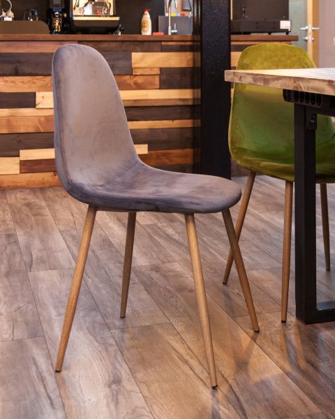 Стул Валенсия велюр серый