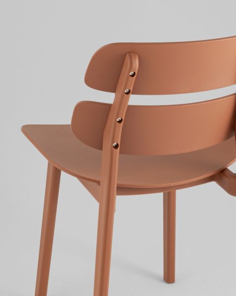 Стул обеденный Tony пластик коричневый