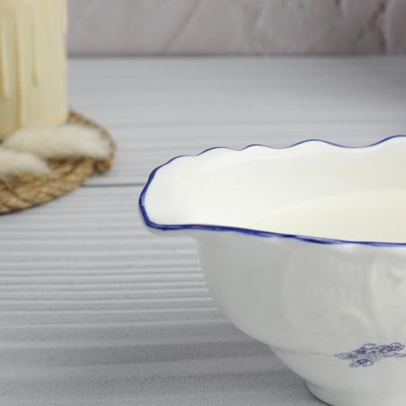 Соусник 100 мл 16,5*5,5 см h5,6 см с ручкой фарфор Sea Flower P.L. Proff Cuisine [1]