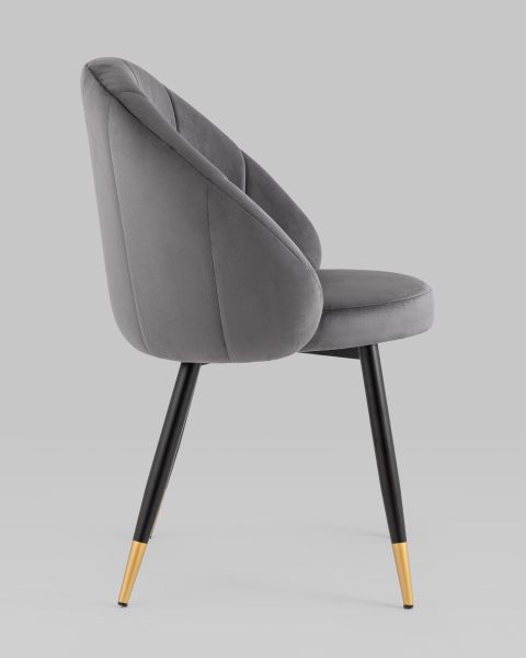 Стул Наоми велюр серый