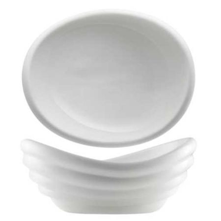 Салатник 900 мл 27,5*23 см h11,7/8,5 см овальный Wave белый фарфор P.L. Proff Cuisine [1]