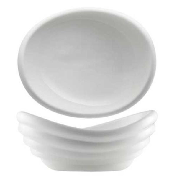 Салатник 900 мл 27,5*23 см h11,7/8,5 см овальный Wave белый фарфор P.L. Proff Cuisine [1]