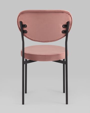 Стул Барбара NEW велюр пыльно-розовый