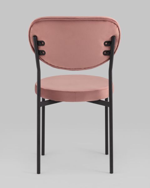 Стул Барбара NEW велюр пыльно-розовый