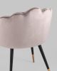 Стул Камилла велюр пепельно-розовый