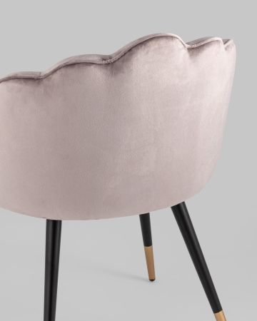 Стул Камилла велюр пепельно-розовый