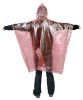 Дождевик-пончо розовый, PE 0.02 мм