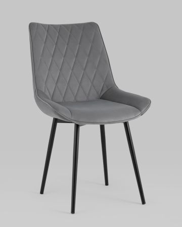 Стул Дарвин велюр тёмно-серый