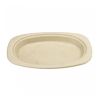 Тарелка овальная Bionic 32*25,5*2,1см, натуральный цвет, 50 шт, сахарный тростник, Garci